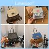 Retro Adorable Jeans Student Mini Backpack Pu Casual For School