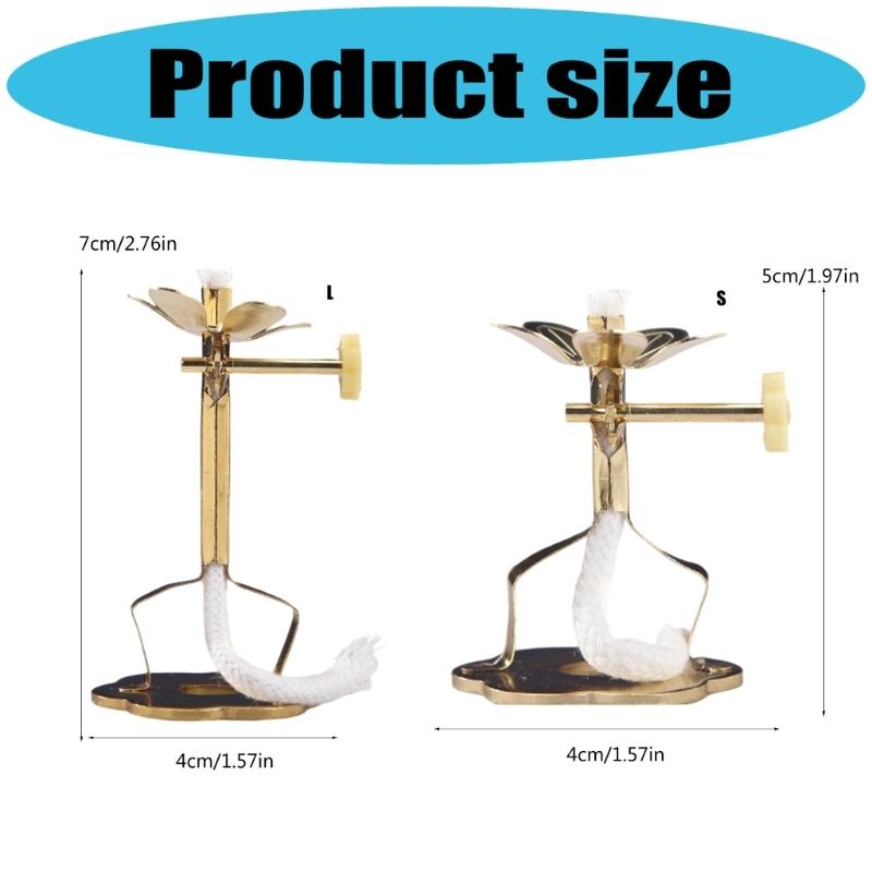Sturdy Alloy Light Stand Base for Candle Adjustable Crafting Helper Set