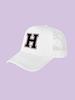 1Pc children's 26 letter printed baseball cap, fashionable sunshade duckbill cap for spring summer, breathable mesh trucker cap