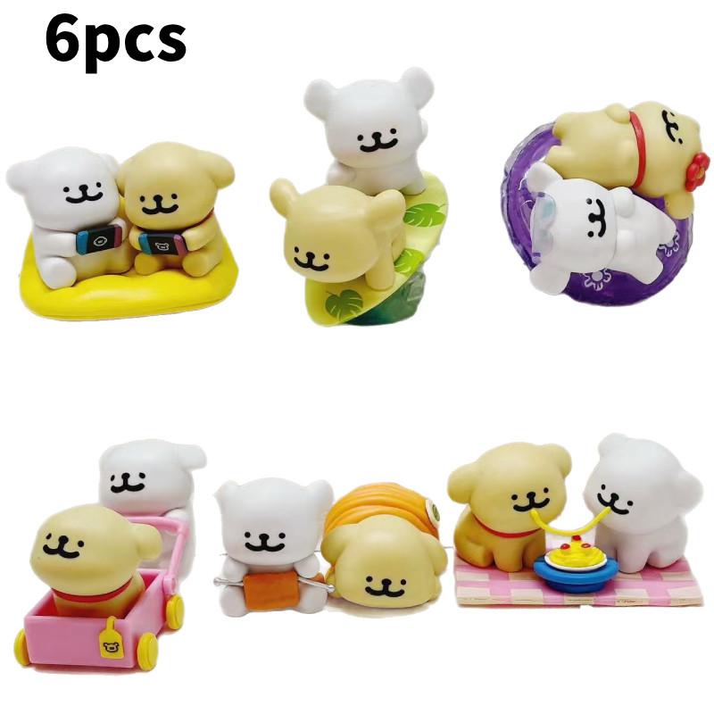 

Figure Action Maltese Cartoon Model Toy Decoration Doll Children Gifts Ornament