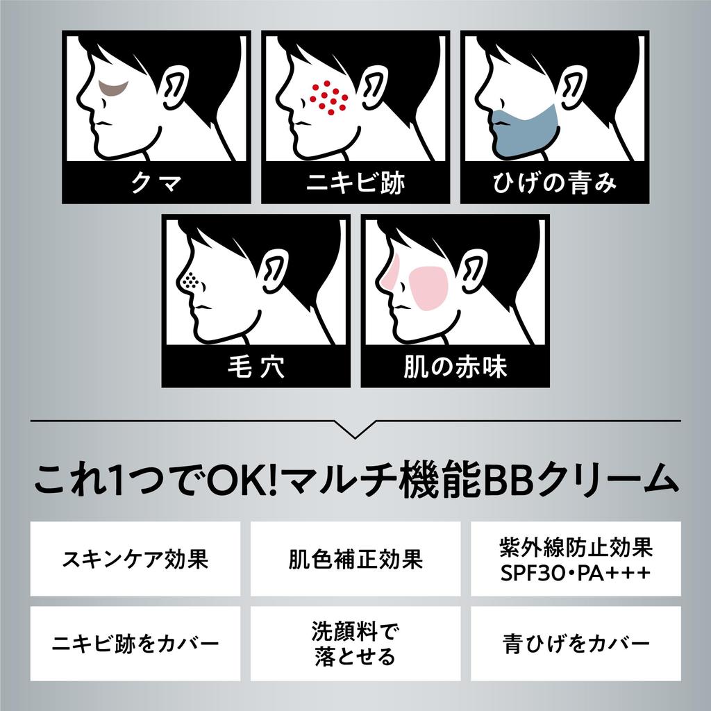 uno Makeup Set BB Cream Color Level Lip Balm Eyebrow Assortment Eyebrow Makeup for Eyes Men's (Men's (Coverage, 5) + + Shaver) 3-Piece + Bonus Men's