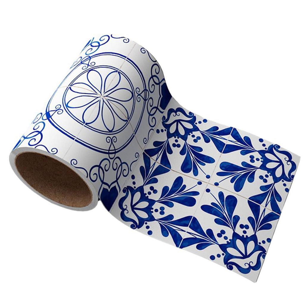 1Roll Bathroom Waist Line Wall Stickers Waterproof Peel & Stick Art Mural Backsplash Home Decoration Stickers Waist Line Sticker