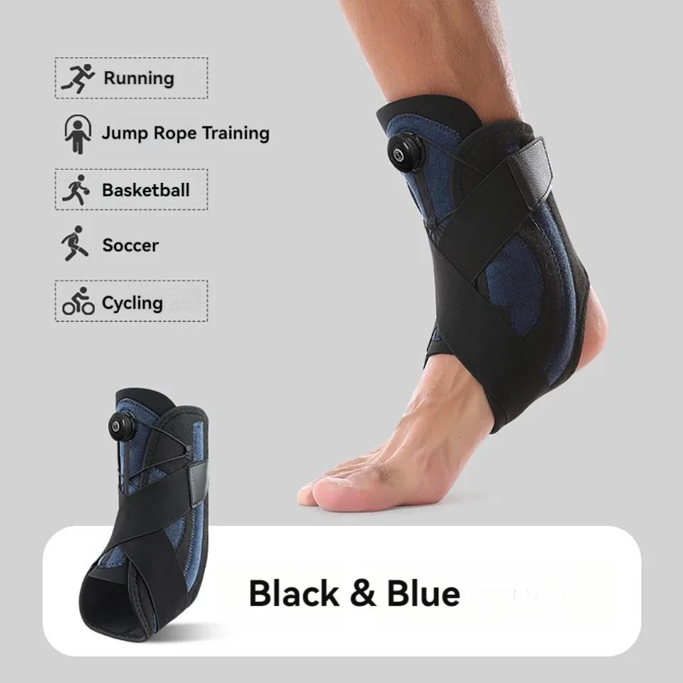 

1 шт. Спортивные фиксаторы голеностопа Компрессионная поддержка Фиксация Реабилитация Регулировка Защита сустава стопы от переломов Восстановление после растяжения 1 PAIR