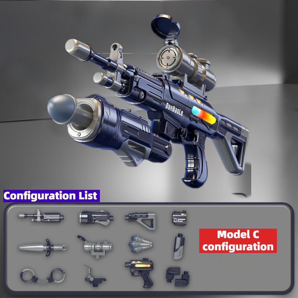 Assemble Able Multi Function Magnetic Power Gun Children's Educational DIY Assembly Combination Toy Gun for Boys and Girls