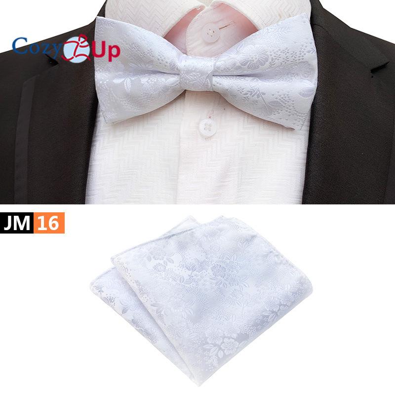 İki Parça Takım Paisley Papyon ve Cep Mendilleri