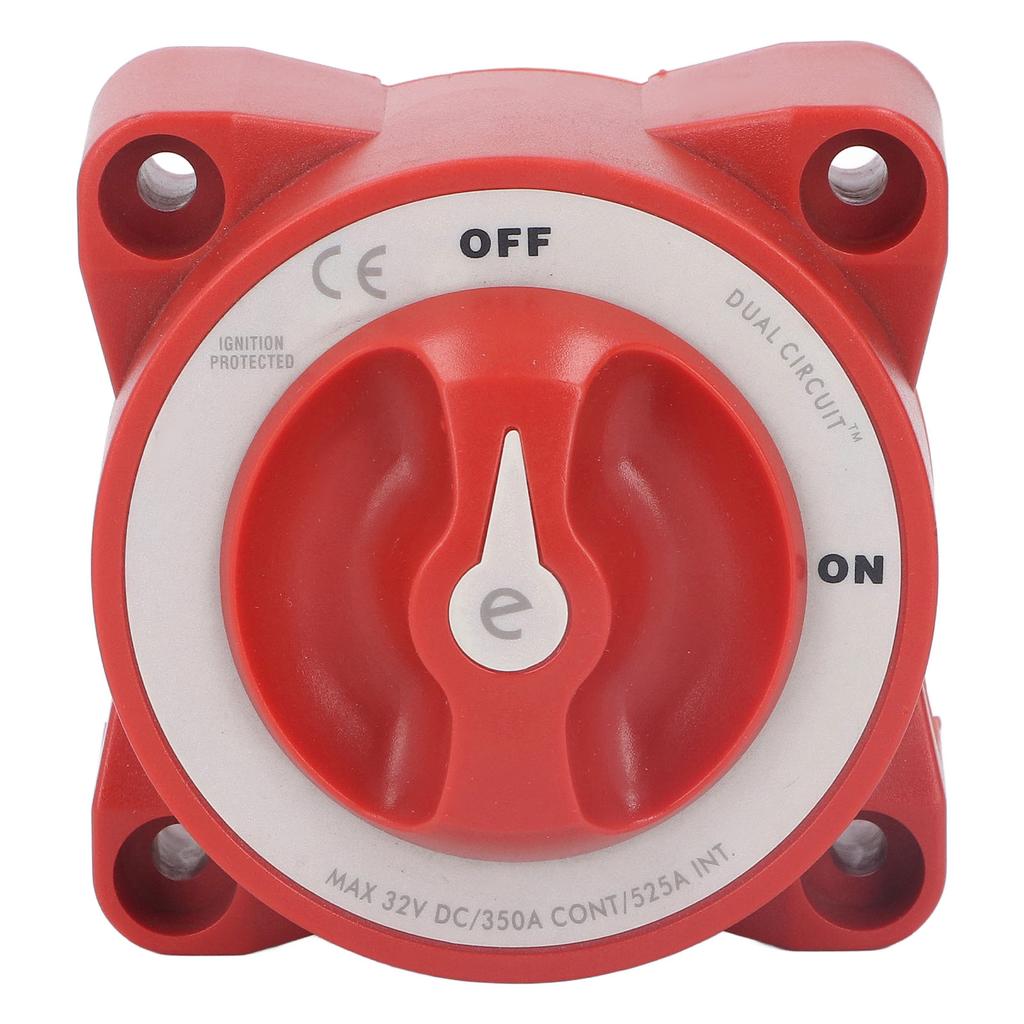 Battery Power Cutoff Knob Switch On Off 2 Positions 4 Studs IP66 Waterproof 350A Universal for Yacht