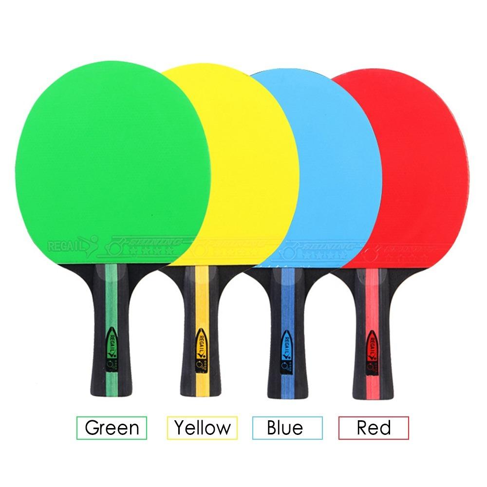 Double Sided Table Tennis Set Colorful Table Tennis Racket Ping Pong Rackets Casual Training