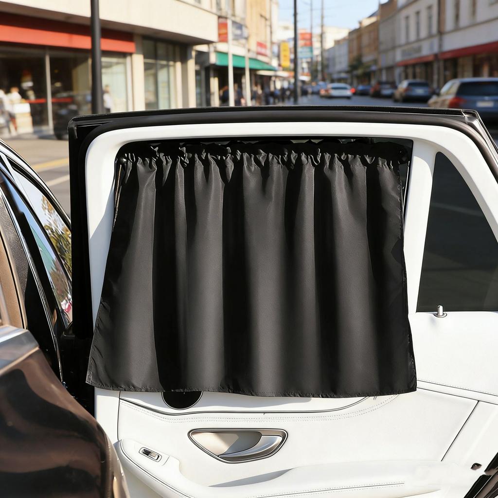Suction Cup Type Car Window Sunshade UV Protection Thermal Insulation Side Window Sunshade Privacy Curtain for Kid Baby ChildrenWindshield Sunshades