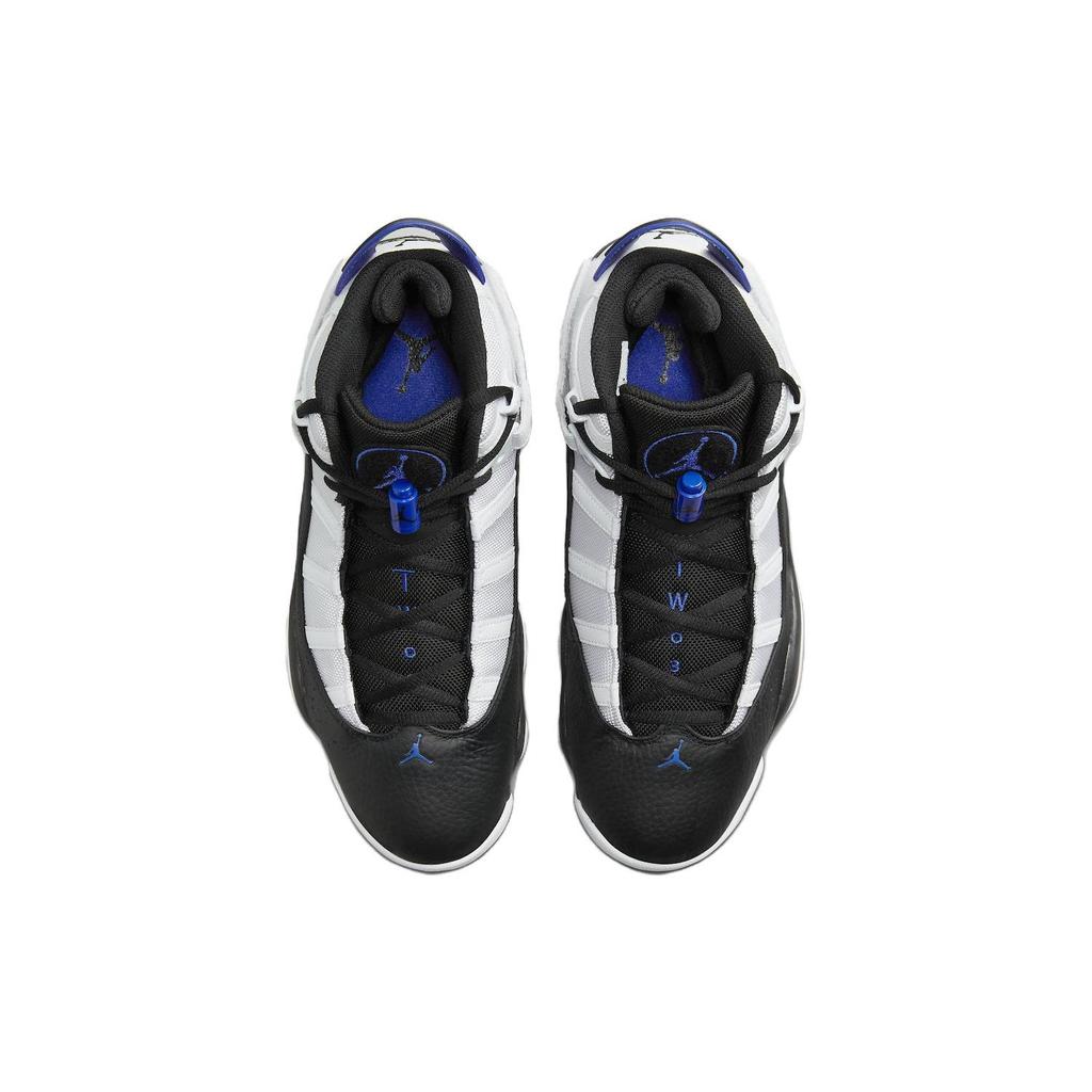 Air Jordan 6 Rings Game Royal Men Sneakers White Black 322992-142