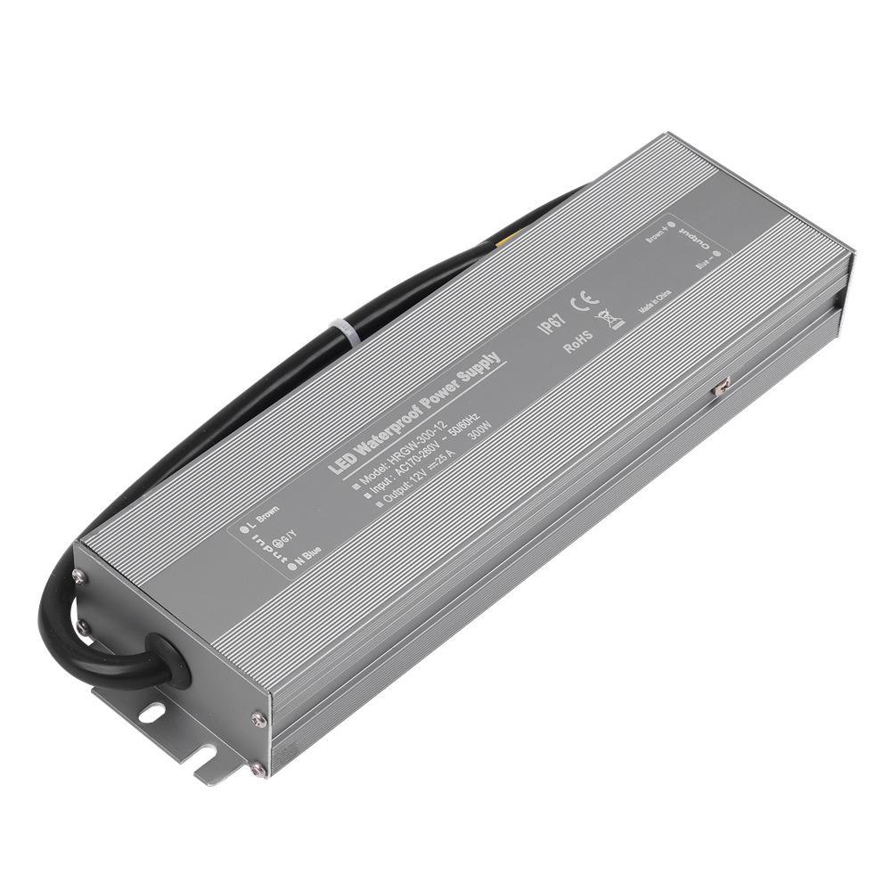 High-Efficiency Waterproof LED Power Supply for Outdoor Lighting, Constant Voltage 12V/24V