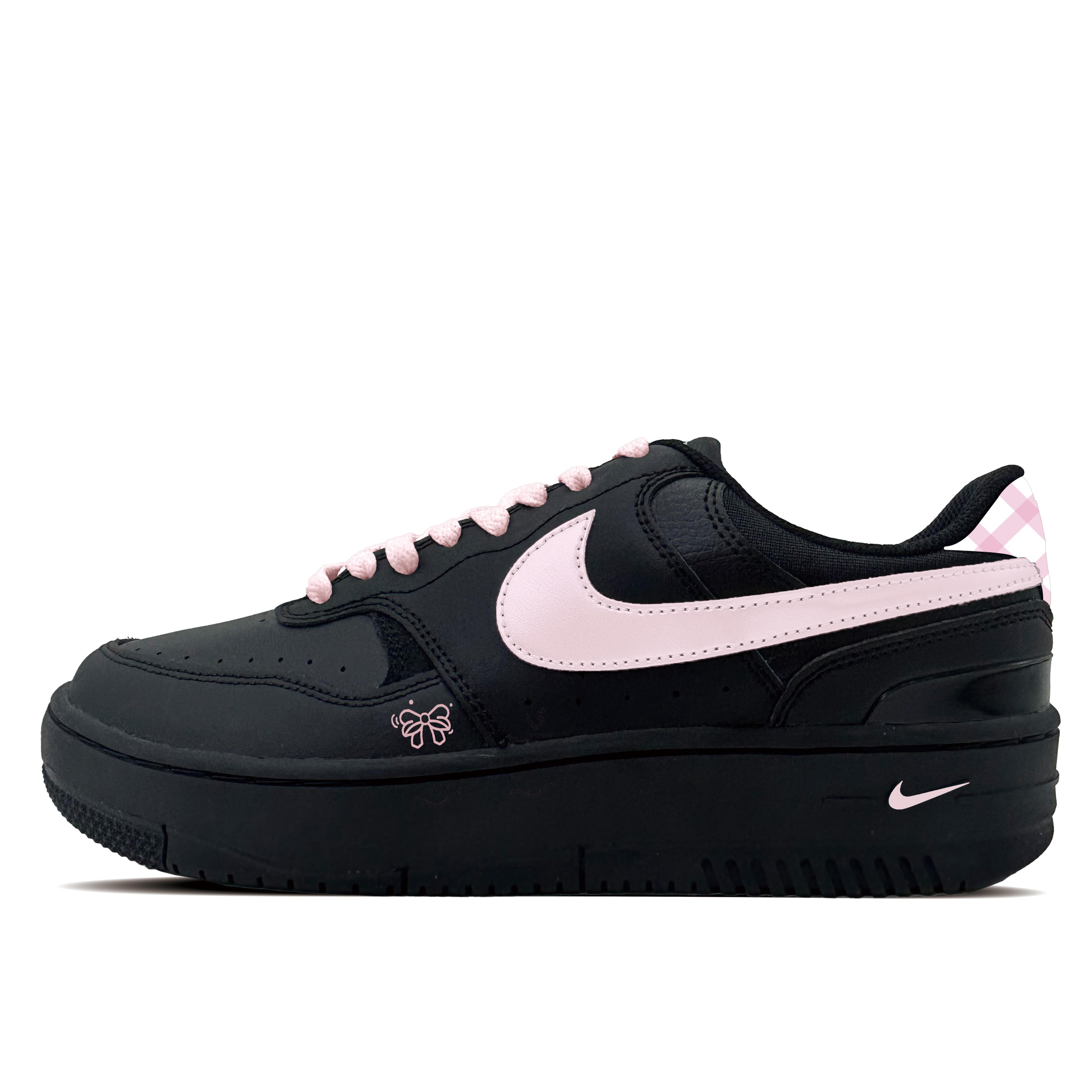 

Nike Gamma Force Knot Star Synthetic Leather Abrasion Resistant Low top Skateboard Shoes Women s Black HQ1674-001(team-1081) 38.5