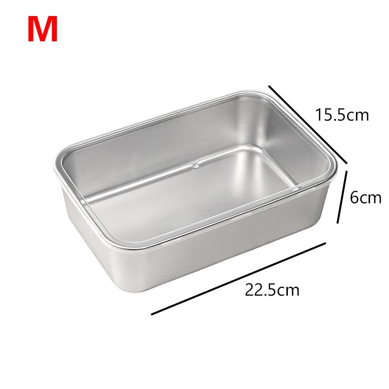 Stainless Steel Tiramisu Mold Cake Tray Cake Shaping Container With Lid Cake Preservation Box Household Dessert Baking Tools