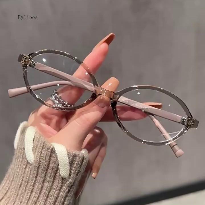Oval Tortoiseshell Acetate Frame Prescription Glasses Korean Trendy Eyewear Unisex Myopia Glasses gafas de lectura mujer
