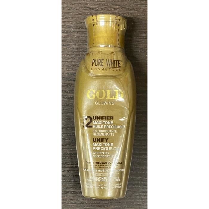 Huile Précieuse - PURE WHITE - 100 Ml - Éclaircissante - Régénérante - Aux 6 Huiles Végétales