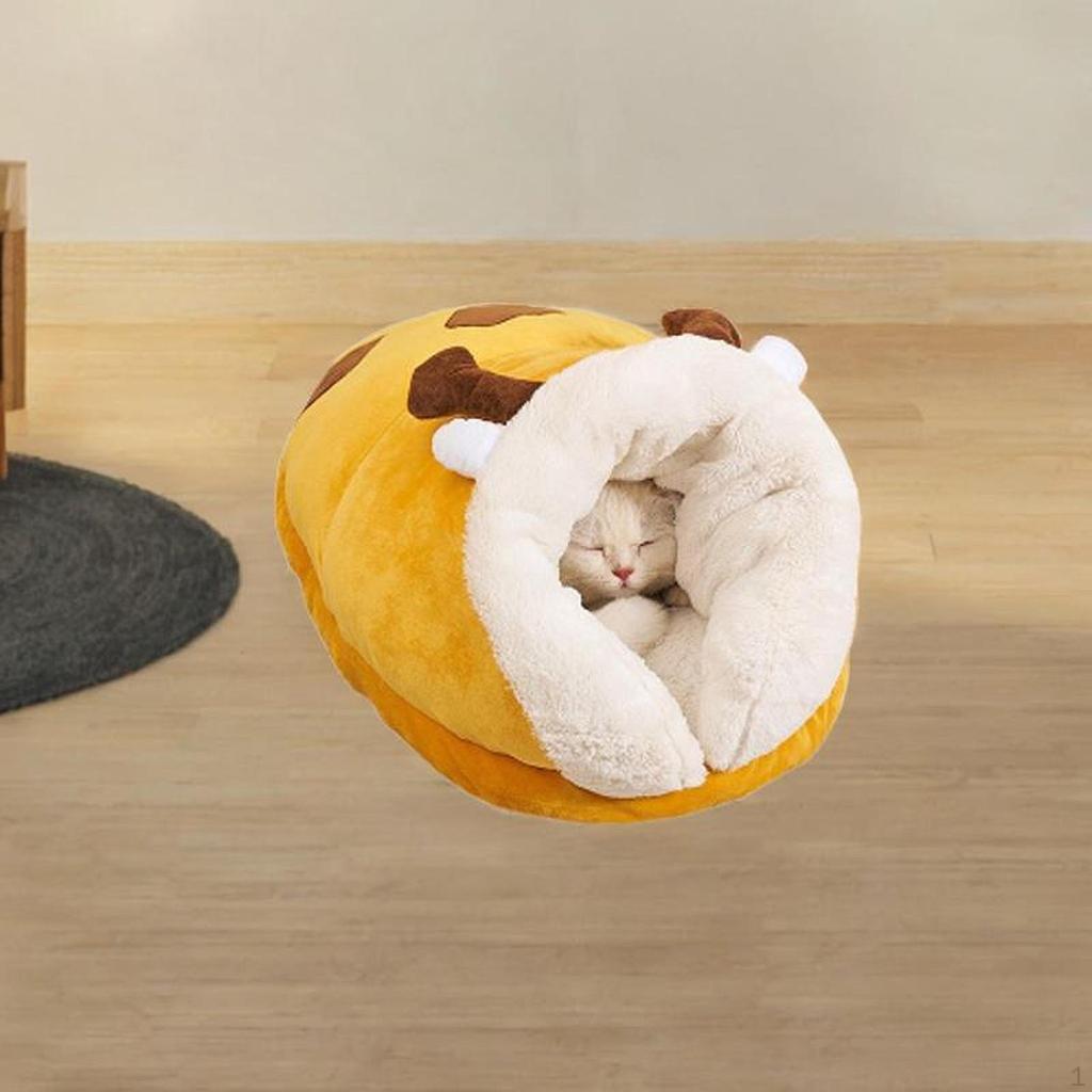 Cat Cave Bed Soft Warm House Plush Burrowing Hut Sleeping Bag for Indoor