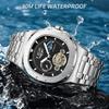 New Retro Automatic Mechanical Watch for Men Fashion Business Square Tourbillon Watch Men Luminous Waterproof Men's Watches
