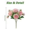 3pcs Artificial Rose Peonies, Home Decor Valentine's Day, Mother's Day Wedding Flowers, DIY Bouquet Home Party Decor