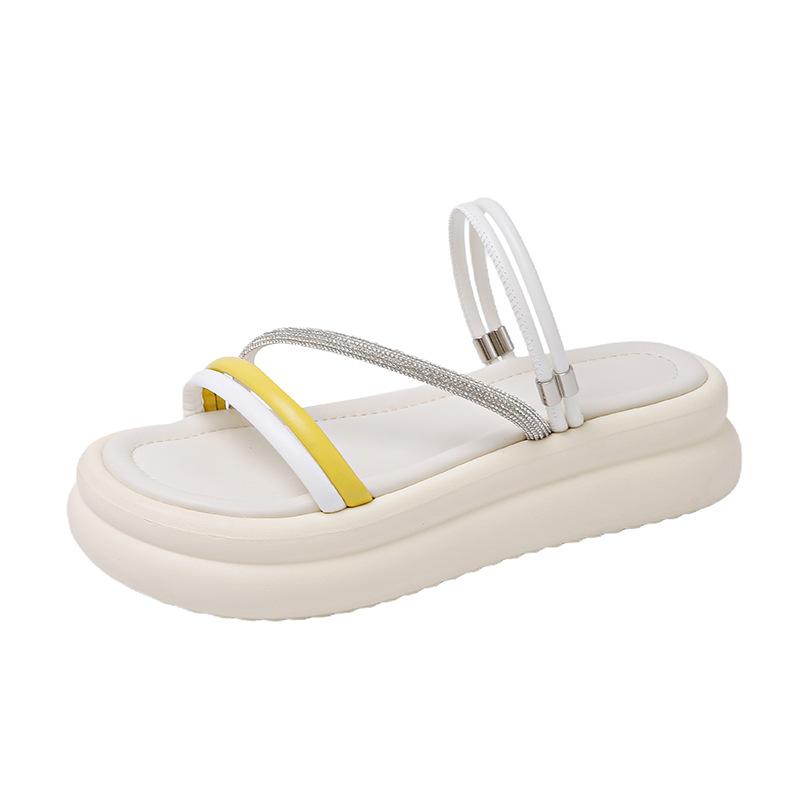 Fashion Beach Sandals Women 2025 New Summer Womens Fashion Platform Sandals Soft Bottom Two Wear Cool Slippers Women Zapatillas de mujer