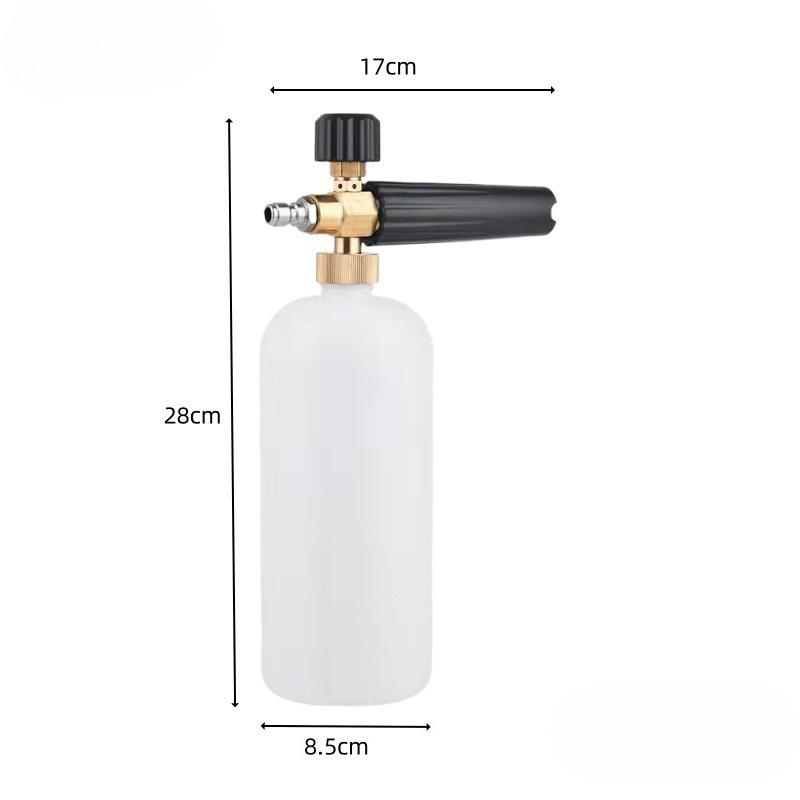 1pc Foam Cannon, Heavy-duty Vehicle Foam Shock Wave Wide-neck Adjustable Snow Foam Gun And Thick Foam, With 1/4 Inch Quick Conne