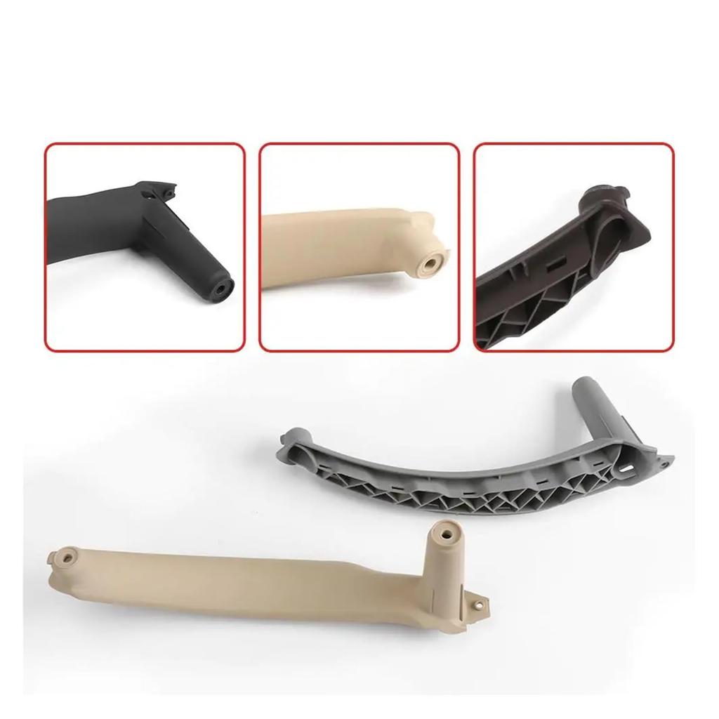 GRQAEQ BMW E70 X5 E71 51416969402 Interior Left Right Passenger Door Pull Handle Interior Cover Panel Trim Replacement (Left Gray)