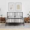 Nightstand Set of 2 Reclaimed Wood & Black 40 X 35 X 47.5 Cm