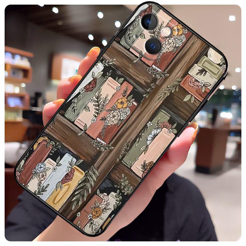 

Library Bookish Phone Case For iPhone 16 11 12 13 Mini 14 15 Pro Max X XS Max XR Plus Cover Bag iPhone 16