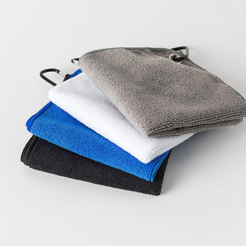 Absorbent Golf Towel White Quick Dry Wiping Cloth For Push Rod Bag And Golf Ball Cleaning