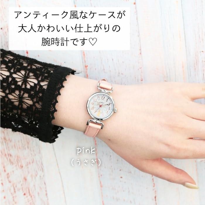 J-AXIS Animal Antique Watch Rabbit Women's Pink HL194-PI