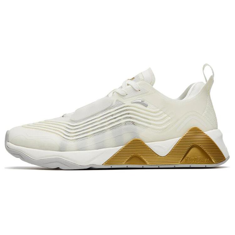 

New Anta Stable As A Mountain Pro Anti Slip Wear Resistant Low Top Training Shoes Men s White Brown 112327785-2 39