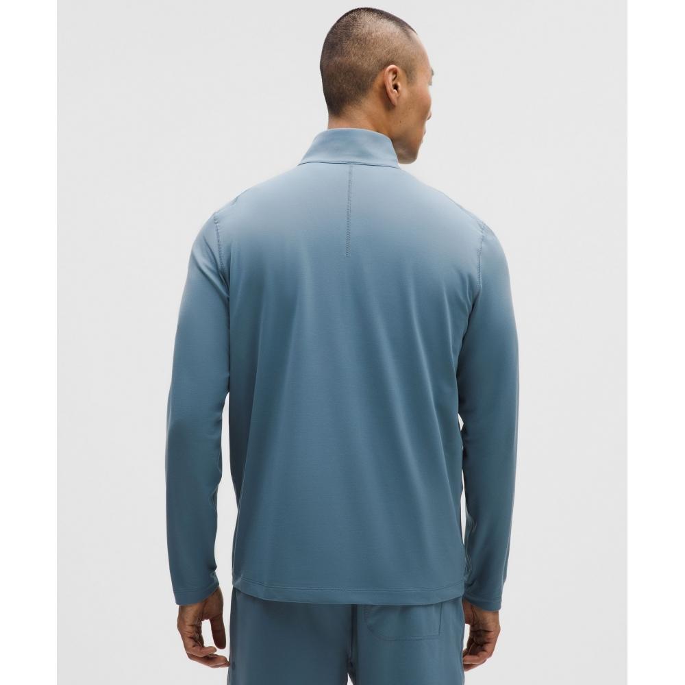 Lululemon Soft Jersey Half Zip Steel Blue