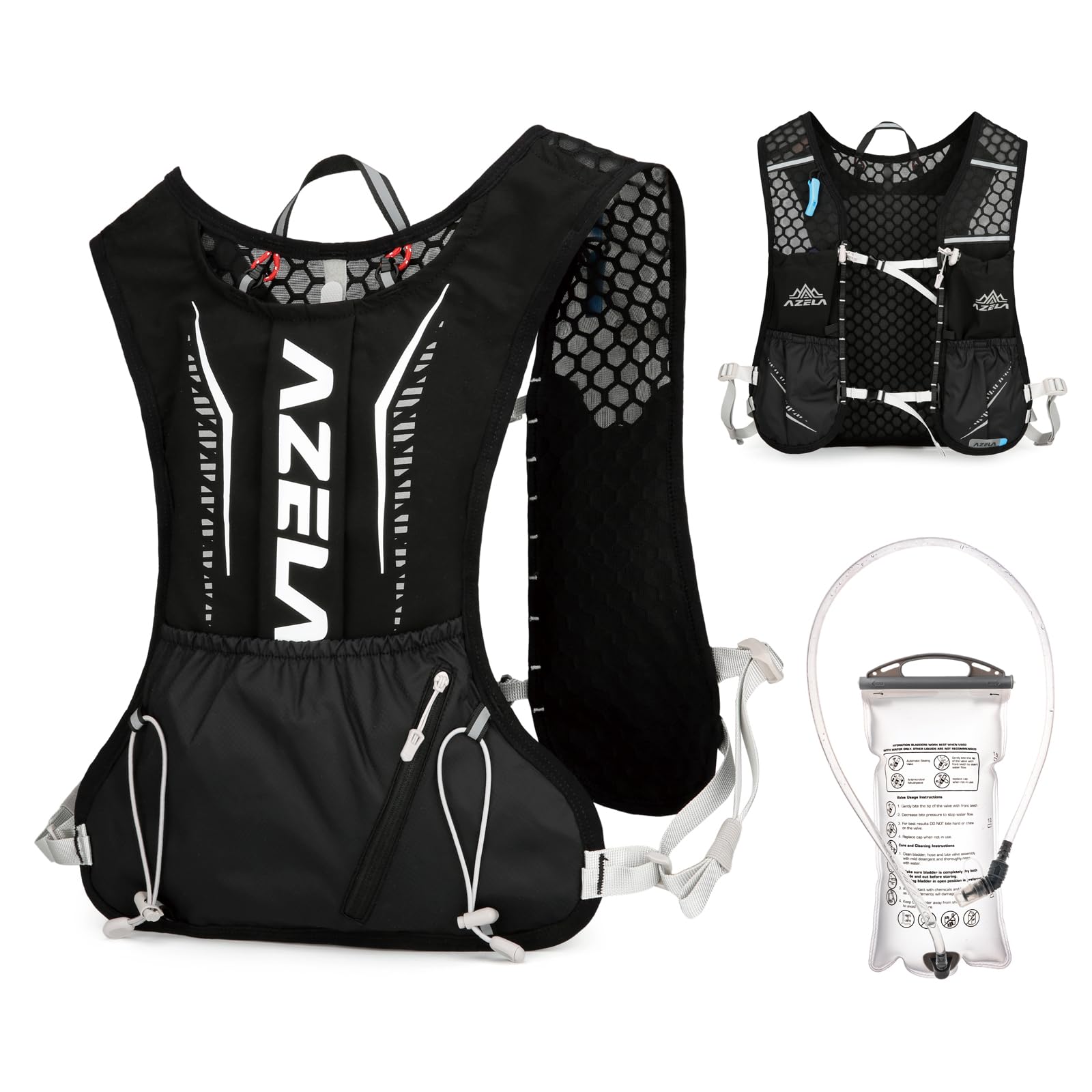 

Беговой рюкзак 7 л Маленький Легкий Жилет для трейлраннинга Совместимый с гидратором Светоотражающий Дышащий Жилет для марафона Hakone Ekiden, бега трусцой, велоспорта