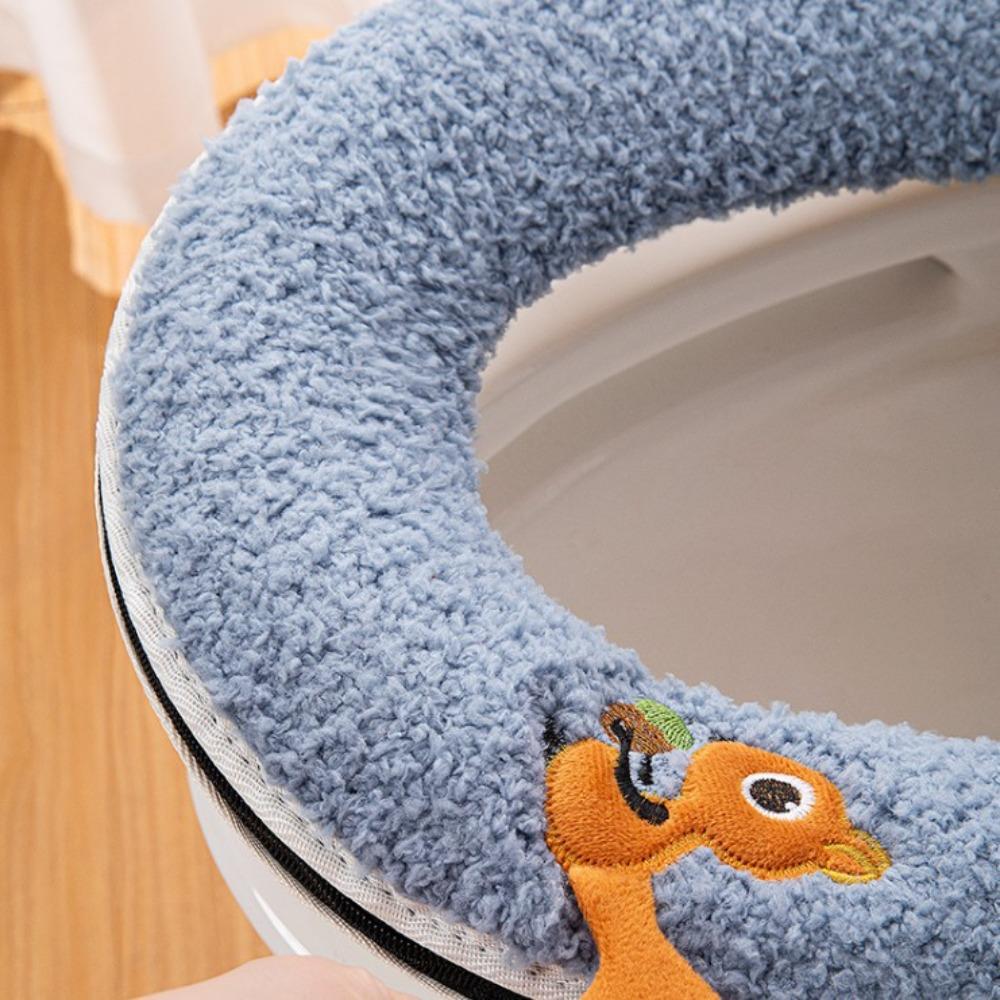 Soft Closestool Seat Cushion Cartoon Toilet Lid Mat Durable Toilet Seat Covers  Apartment