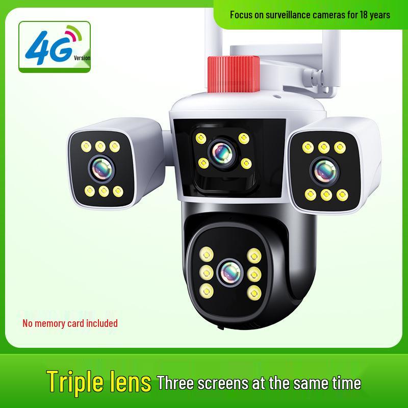 4G Wireless Outdoor Camera 360° with Night Vision HD for Home Monitoring