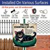 2D Flat -1pc Vintage Aluminum Metal Sign for Outdoor Wall Decoration, Featuring A Retro Tin Style with A Humorous Cat Theme