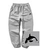 TRIPSHION Dolphin Logo Jogger Sweatpants - Grey