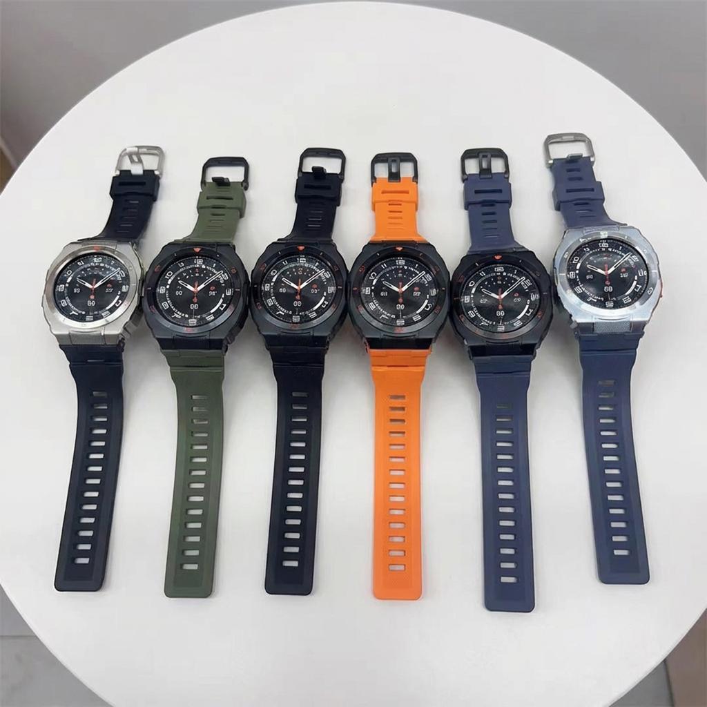 Sport Silicone Strap+Metal Case for Samsung Galaxy Watch Ultra 2025 47mm Bracelet Correa for Galaxy Watch 7 Ultra 2 Accessories