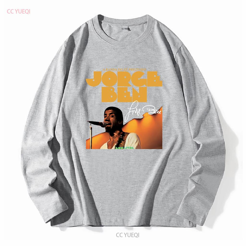 Jorge Ben Jor Signature  T Shirt All Size S to 2345XL TM94 long sleeves vintage Washed Slightly designer clothes fashion