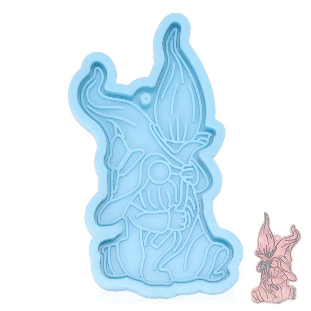 DIY Pendant Resin Crystal Epoxy Mould Christmas Tree Elk Pendant Decoration Hanging Tags Resin Silicone Mould