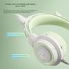 Luminous Wired E-sports Headset Game Headset Cute Magic Ear Wire Control with Microphone