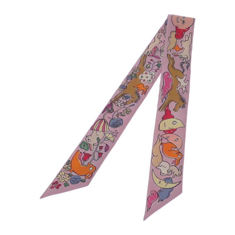 HERMES  064007S 03  scarf purple silk Women