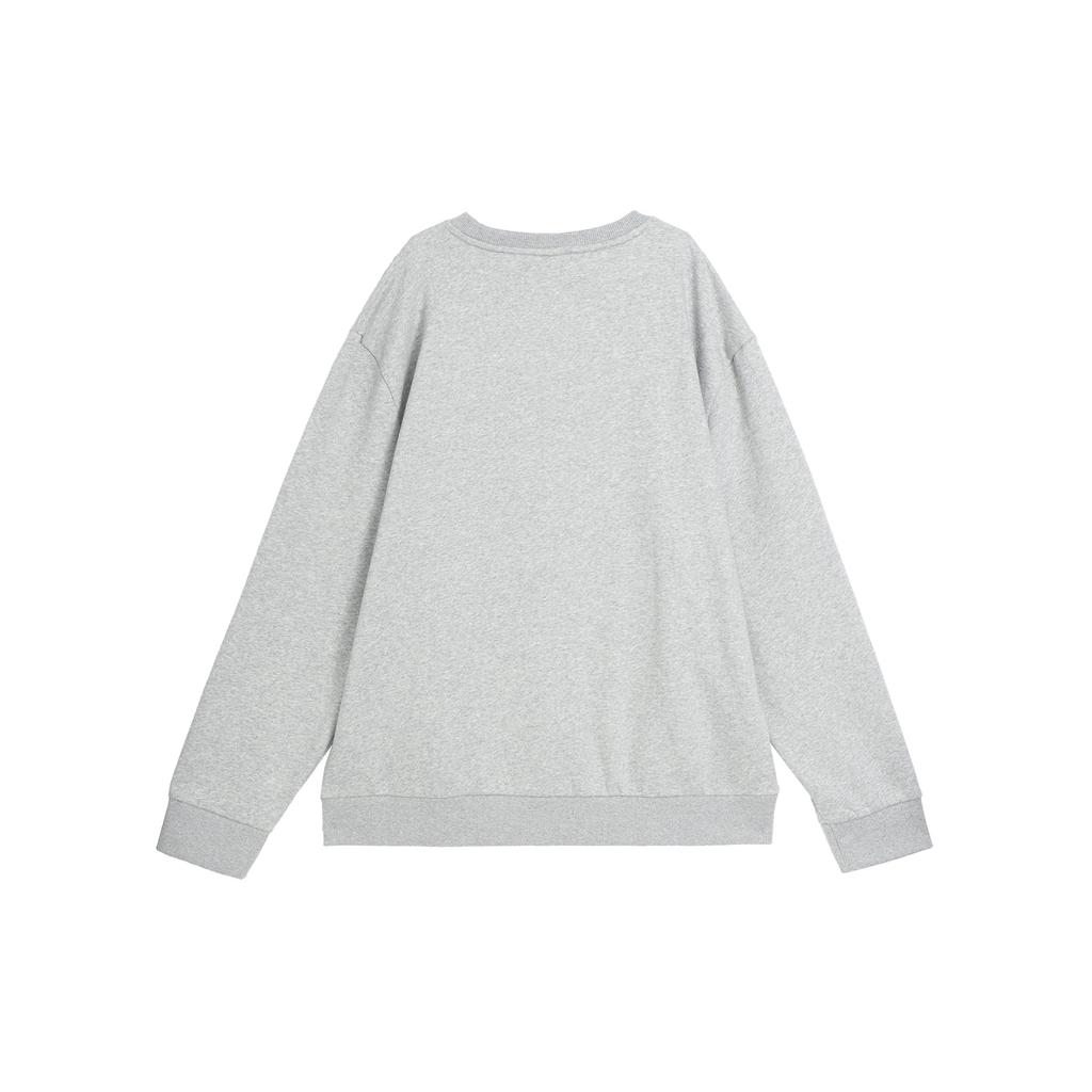 Calvin Klein Ss23 Letter Logo Round Neck Long Sleeve Sweatshirt Men sweatshirt Light-Gray 40JM937-030