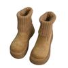 Fashion Boots Autumn and Winter New Matte Retro Small Muffin Thick-soled Height-increasing and Thin Elastic Socks Boots