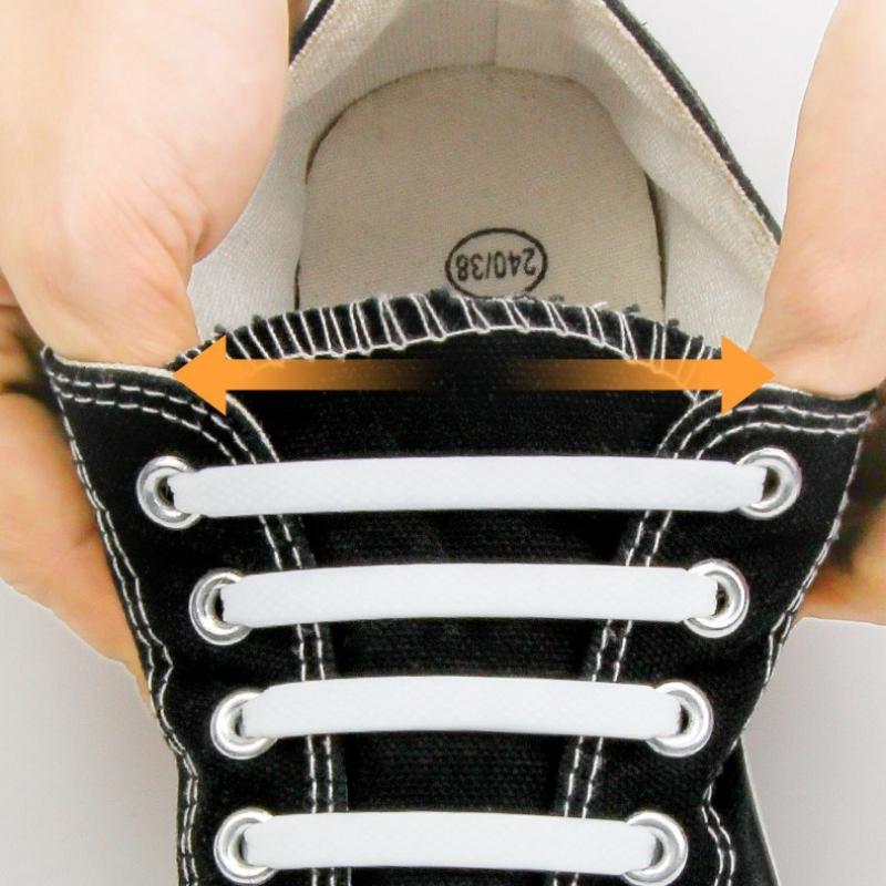 12/16pcs Silicone Semicircle Shoelaces Without Ties Elastic Laces Sneakers Men Women Colorful Casual Shoes Lace Lazy Accessories