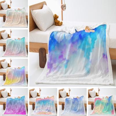 2D Digital Printing Gradual Change Starlight Wish Fresh Ins Lamb Wool Crystal Fleece Blanket Blanket