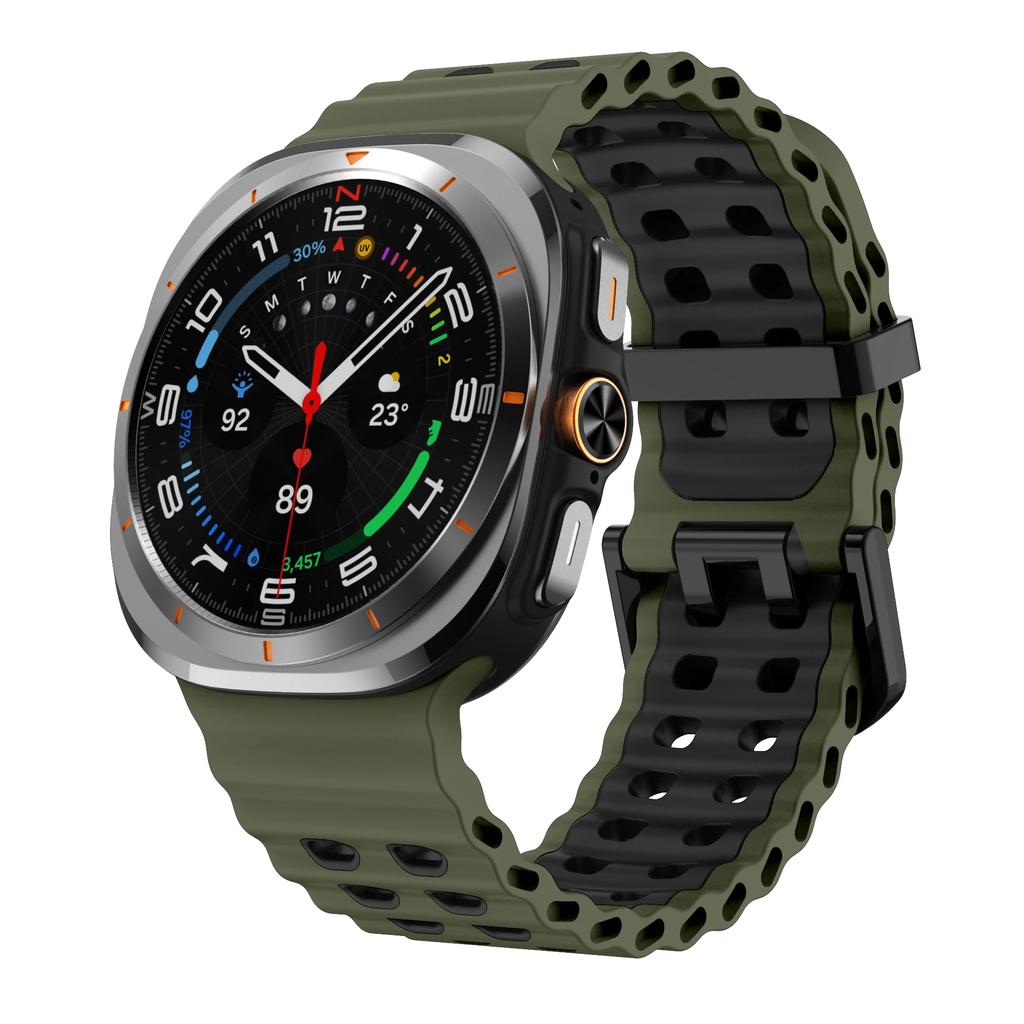 Silicone Breathable Strap For Samsung Galaxy Watch Ultra 47mm Marine Wristband Bracelet Galaxy Watch Ultra(2025) 47mm  Watchband