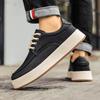 Herrstövlar Höst Höga Läder Casual Skor Mode Bomullsskor Platta Ankelstövlar Business Utomhusskor Herr Sneakers Nya