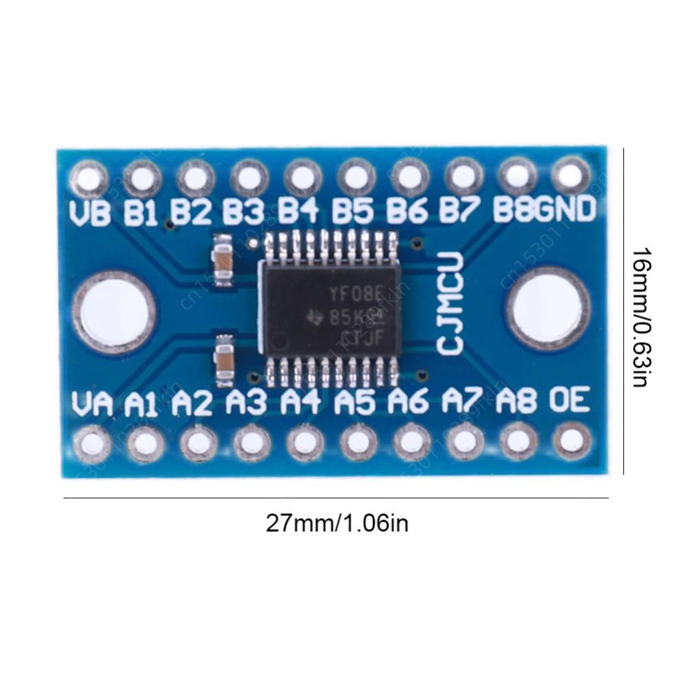 TXS0108E Logic Level Shifter Bi-Directional Module 3.3V 5V 8 Channel Logic Level Switching Shifter High Speed for Raspberry Pi