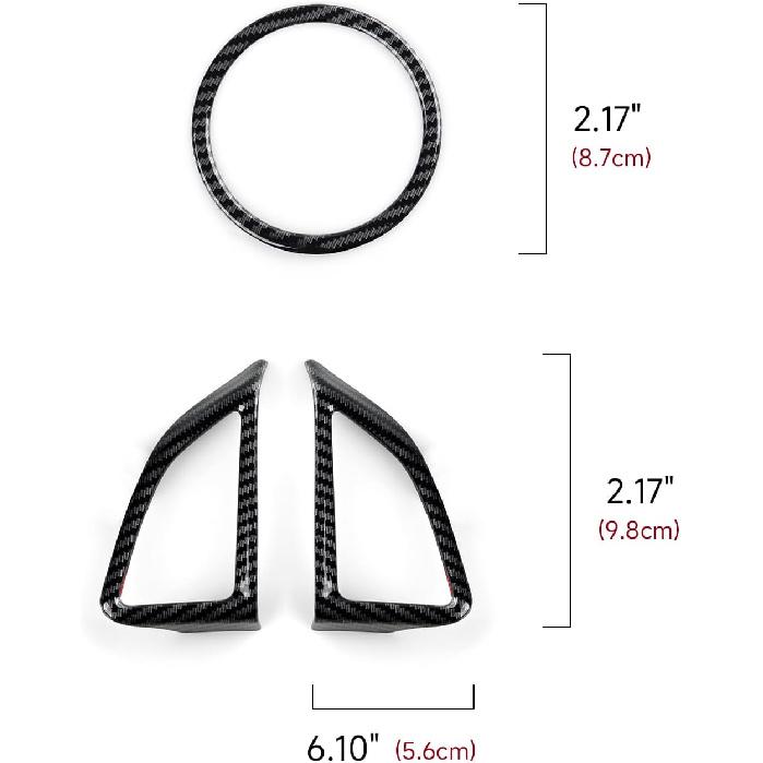 Car Sticker ABS Carbon Fiber Decal Interior Cover Trim for Chevrolet Camaro 2016 2017 2018      2024 Accessories