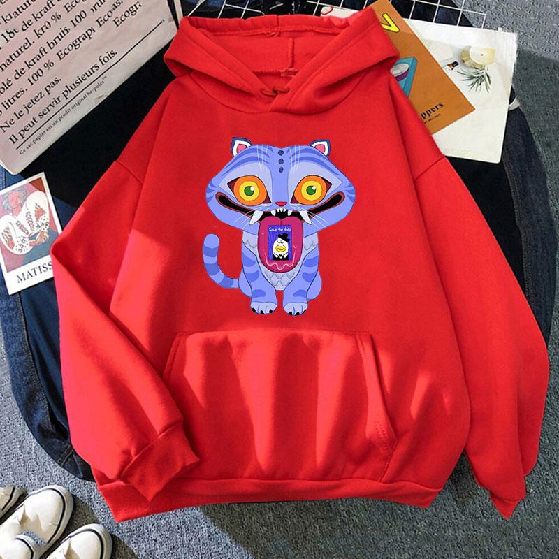 New KPop Demon Hunters Derpy Hoodie Fashion Women Men Clothing Loose Fleece Movie Printing Pullovers Graphic Hoodies Female Top