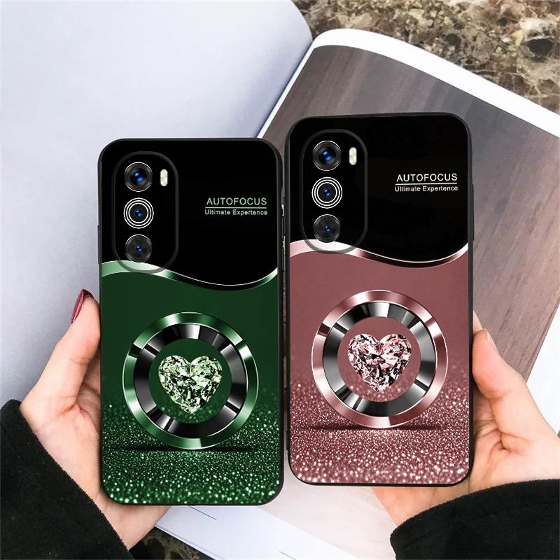 Fioletowy Okrągły Diament Dla Motorola Moto G 04 G05 G14 15 24 34 35 54 55 75 84 85 Edge 40 50 Fusion 60 Fusion Miękkie etui TPU na telefon